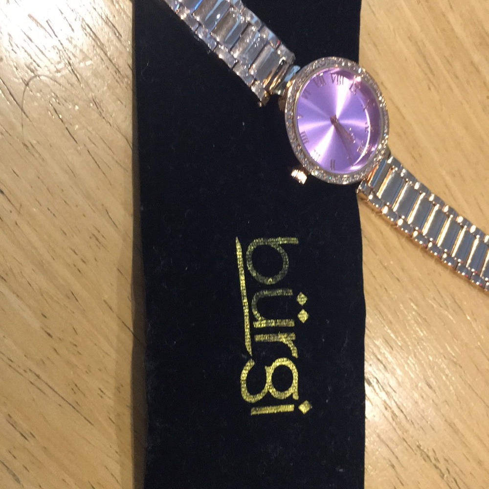 NWT Burgi Women's Swiss Quartz Diamond Watch
